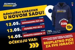 Pažnja! AdmiralBet karavan stiže u Novi Sad!